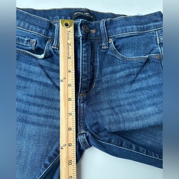 Banana Republic Premium Denim Skinny Stretch Dark Wash Blue Jeans Women’s 26 - Picture 5 of 7